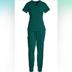 BARCO One V-Neck Top + Boost Jogger Scrub Set